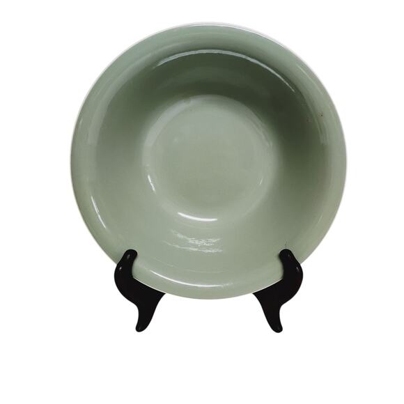 💚 Set of 2 Vintage Sage Green Bowls (8.5" & 5.5") | MCM USA Mismatched🥄 - Picture 12 of 14